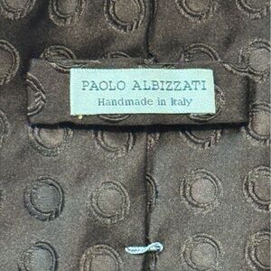 Paolo Albizzati Handmade in Italy Black Textured Jacket Lining